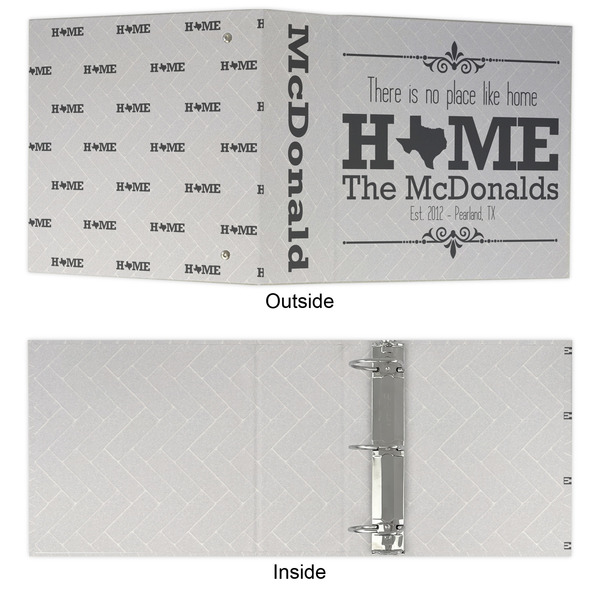 Home State 3 Ring Binders - Full Wrap - 3" - APPROVAL