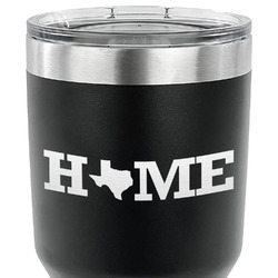 Home State 30 oz Stainless Steel Tumbler - Black - Double Sided (Personalized)
