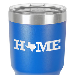 Home State 30 oz Stainless Steel Tumbler - Royal Blue - Single-Sided (Personalized)