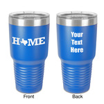 Home State 30 oz Stainless Steel Tumbler - Royal Blue - Double-Sided (Personalized)