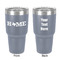 Home State 30 oz Stainless Steel Ringneck Tumbler - Grey - Double Sided - Front & Back