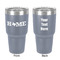 Home State 30 oz Stainless Steel Tumbler - Grey - Double-Sided (Personalized)