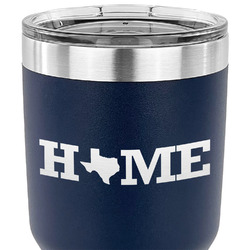 Home State 30 oz Stainless Steel Tumbler - Navy - Single Sided (Personalized)
