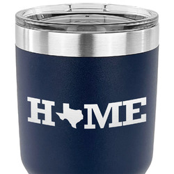 Home State 30 oz Stainless Steel Tumbler - Navy - Double Sided (Personalized)