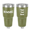 Home State 30 oz Stainless Steel Ringneck Tumbler - Olive - Double Sided - Front & Back