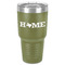 Home State 30 oz Stainless Steel Tumbler - Olive - Single-Sided (Personalized)