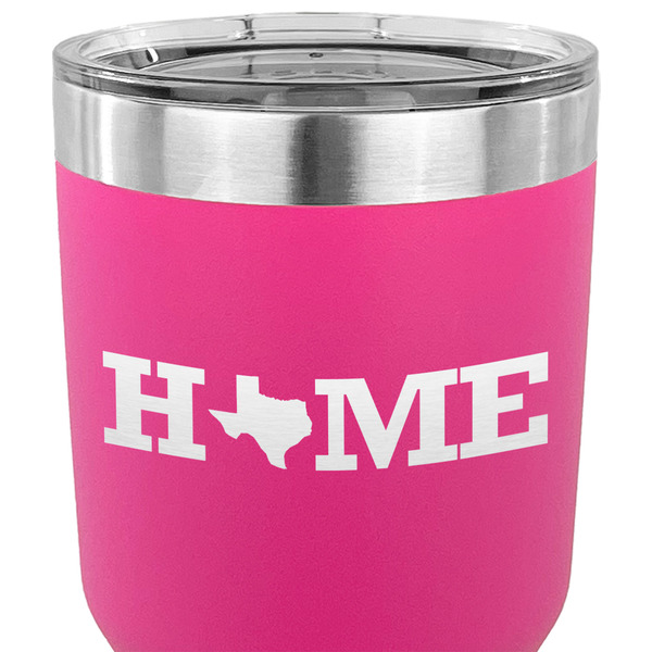 Home State 30 oz Stainless Steel Ringneck Tumbler - Pink - CLOSE UP