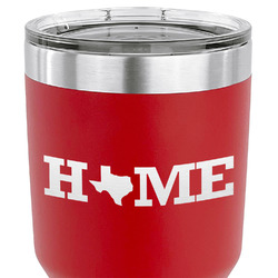 Home State 30 oz Stainless Steel Tumbler - Red - Single Sided (Personalized)