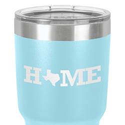 Home State 30 oz Stainless Steel Tumbler - Teal - Double-Sided (Personalized)