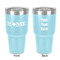 Home State 30 oz Stainless Steel Tumbler - Teal - Double-Sided (Personalized)