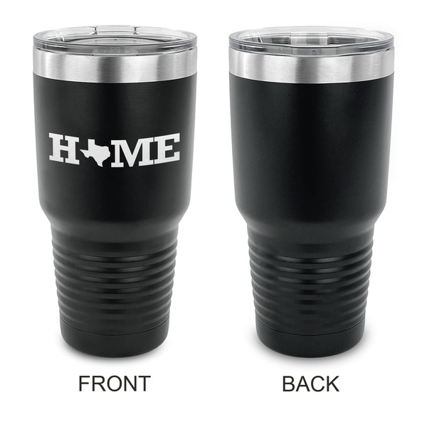 Home State 30 oz Stainless Steel Ringneck Tumblers - Black - Single Sided - APPROVAL