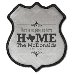 Home State Iron On Shield Patch C w/ Name or Text