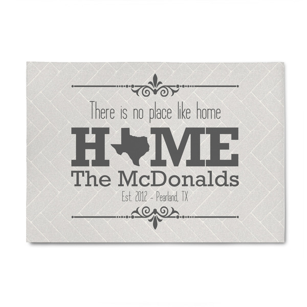 Custom Home State 4' x 6' Indoor Area Rug (Personalized)