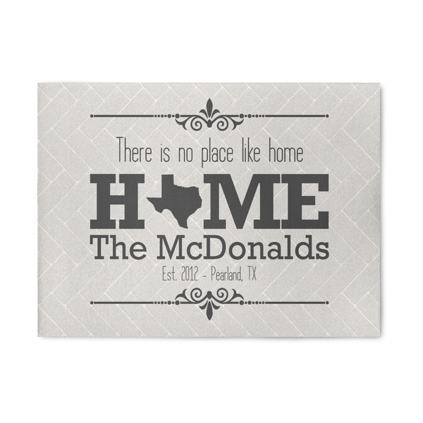 Custom Home State 5' x 7' Patio Rug (Personalized)