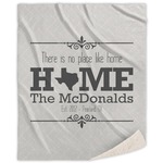 Home State Sherpa Throw Blanket (Personalized)