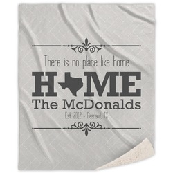 Home State Sherpa Throw Blanket (Personalized)