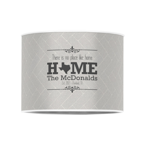 Home State 8" Drum Lampshade - FRONT (Poly Film)