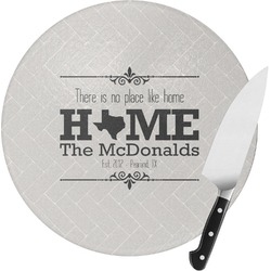 Home State Round Glass Cutting Board - Small (Personalized)
