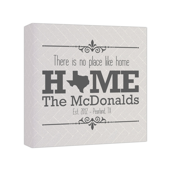 Custom Home State Canvas Print - 8x8 (Personalized)