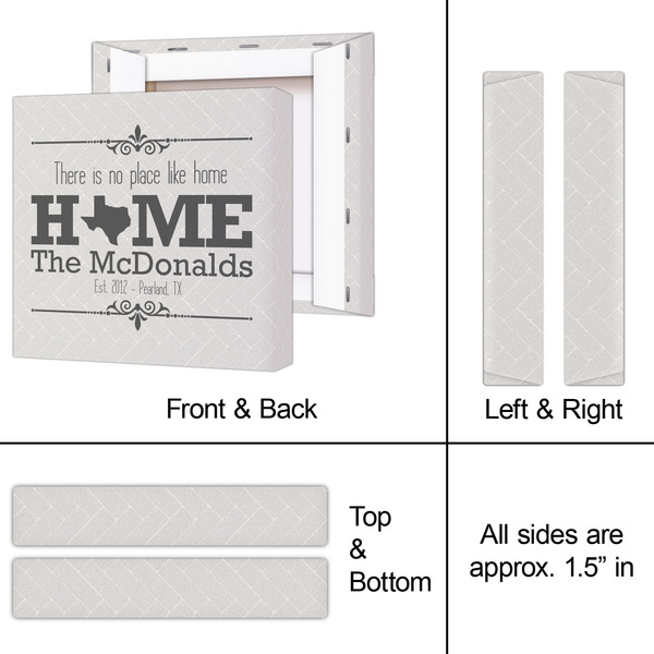 Home State 8x8 - Canvas Print - Approval