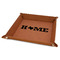 Home State 9" x 9" Leatherette Snap Up Tray - FOLDED