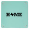 Home State 9" x 9" Teal Leatherette Snap Up Tray - APPROVAL