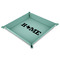 Home State 9" x 9" Teal Leatherette Snap Up Tray - MAIN