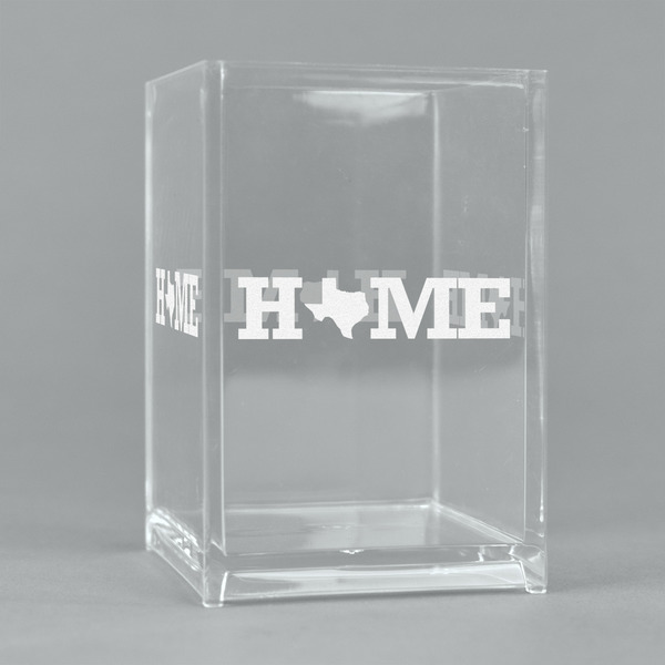Custom Home State Acrylic Pen Holder (Personalized)