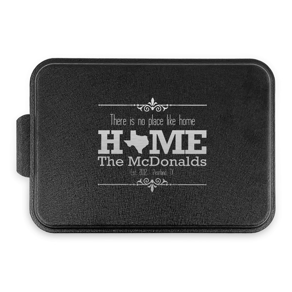 Custom Home State Aluminum Baking Pan with Black Lid (Personalized)