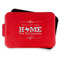 Home State Aluminum Baking Pan - Red Lid - FRONT w/lif off