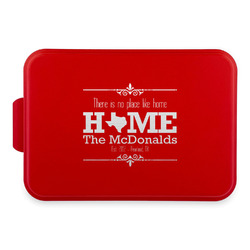 Home State Aluminum Baking Pan with Red Lid (Personalized)
