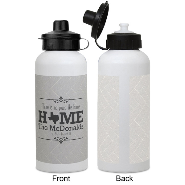 Home State Aluminum Water Bottle - White APPROVAL