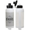 Home State Aluminum Water Bottle - White APPROVAL
