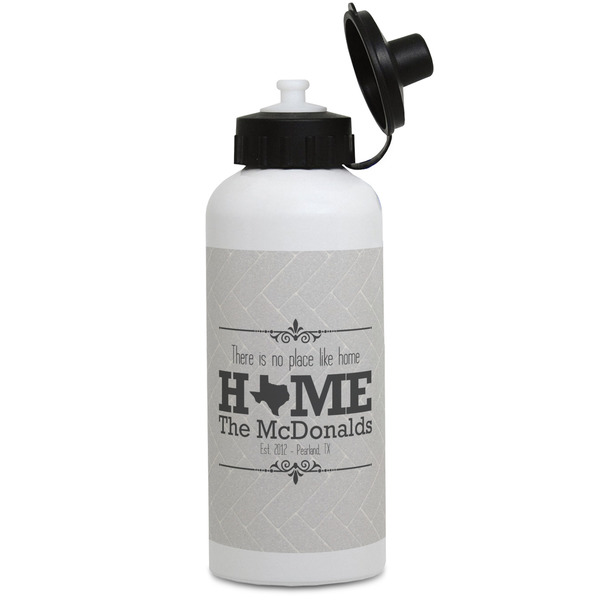 Custom Home State Water Bottles - Aluminum - 20 oz - White (Personalized)