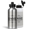 Home State Aluminum Water Bottles - MAIN (white &silver)