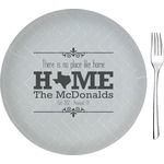 Home State 8" Glass Appetizer / Dessert Plates - Single or Set (Personalized)