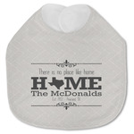 Home State Jersey Knit Baby Bib w/ Name or Text