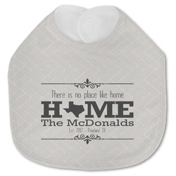 Home State Jersey Knit Baby Bib w/ Name or Text