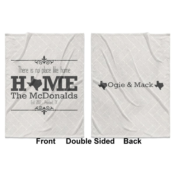Home State Baby Blanket (Double Sided - Printed Front and Back)