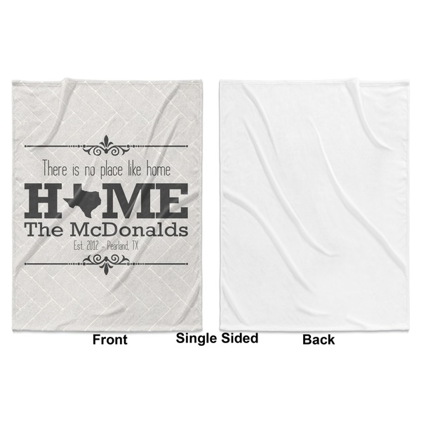 Home State Baby Blanket (Single Sided - Printed Front, White Back)