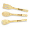 Home State Bamboo Cooking Utensils Set - Double Sided - FRONT
