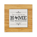 Home State Bamboo Trivet with Ceramic Tile Insert (Personalized)