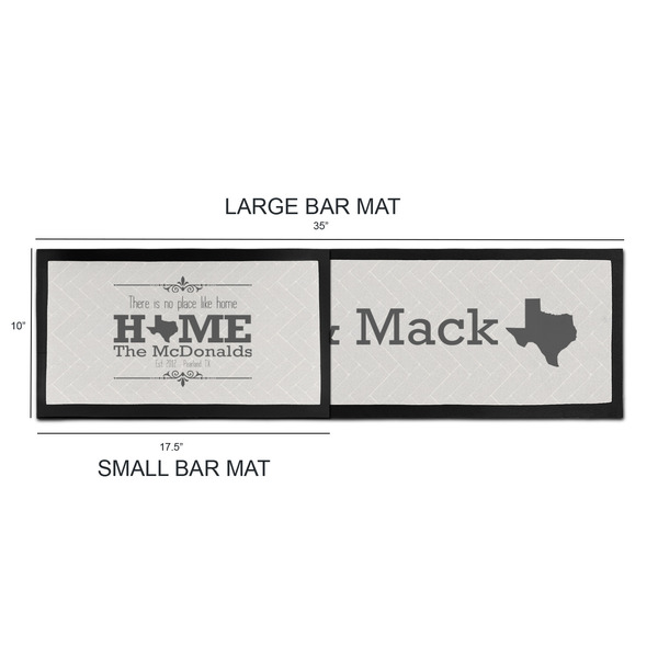 Home State Bar Mats - Sizing Chart