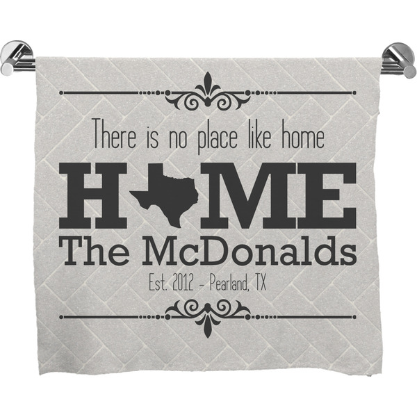 Custom Home State Bath Towel (Personalized)