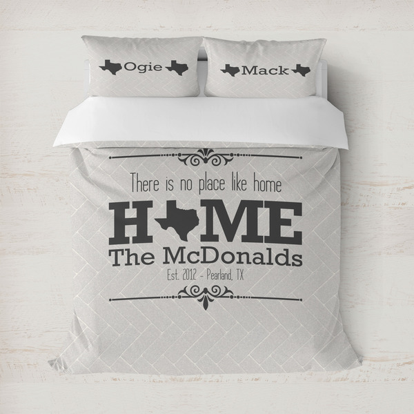Custom Home State Duvet Cover (Personalized)