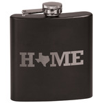 Home State Black Flask Set (Personalized)