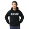 Home State Black Hoodie on Model - Front