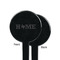 Home State Black Plastic 7" Stir Stick - Single Sided - Round - Front & Back