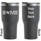 Home State Black RTIC Tumbler - Front and Back