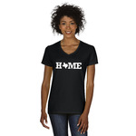 Home State Women's V-Neck T-Shirt - Black - Large